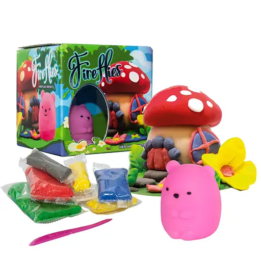 Набір для творчості "Fireflies - ведмедик" 30412 світильник, маса для ліплення - фото 2