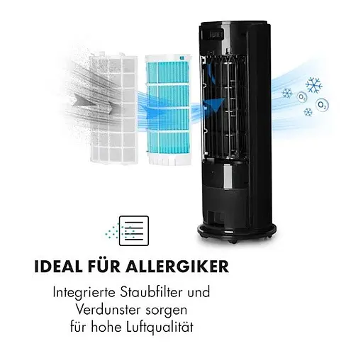 Охолоджувач-вентилятор Klarstein Skyscraper Horizon 4-в-1 Чорний (10032337) - фото 5