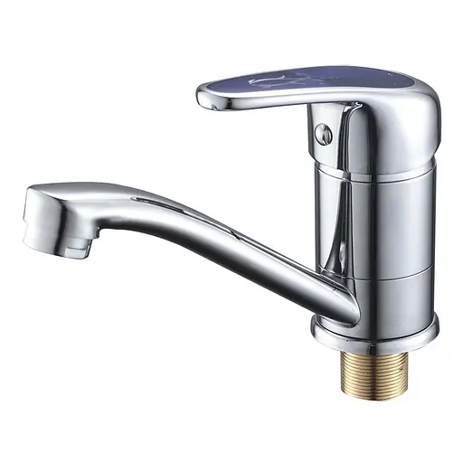 Змішувач для кухні CRON MAGIC 555-15 CM синя ручка CR0111 - фото 1