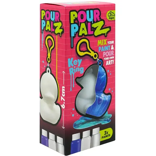 Набор для творчества ToyMonster Флюид Арт Брелок Утенок в ассортименте (GS-G26262) - фото 2