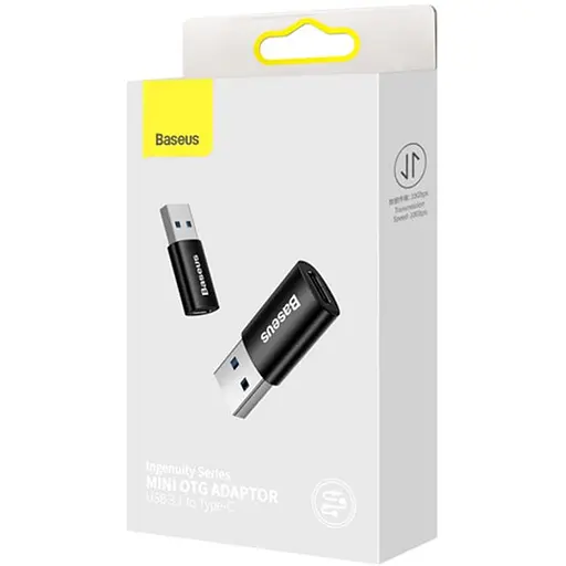 Переходник Baseus Ingenuity Series Mini USB 3.1 to Type-C (ZJJQ000101) Black - фото 3