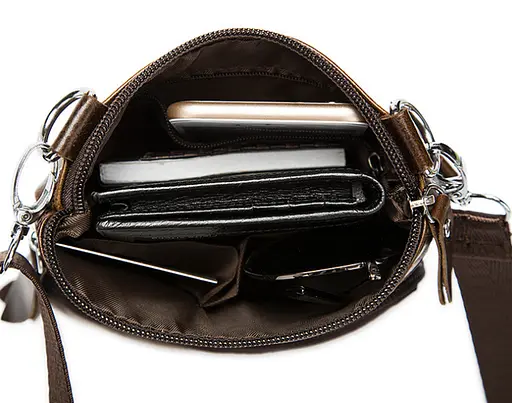 Сумка кожаная мужская Vintage 14х18,5х3 см sum0012371 - фото 6