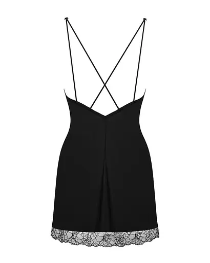Сорочка и трусики Obsessive Bella Rou chemise & thong XS/S - фото 4