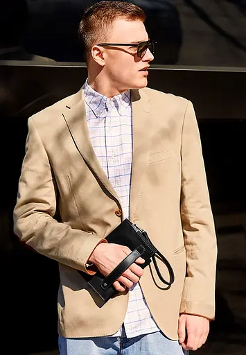 Кожаный мужской клатч-барсетка 3.0 черный Crazy Horse - фото 2