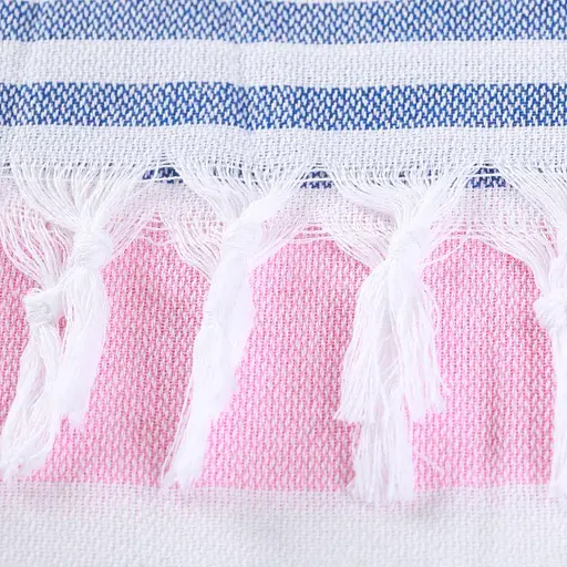 Рушник пештемаль Lovely Svi бавовняний, пляжний, хамам, spa - XХL 100x180 см Pink/Blue Stripes (7032025) - фото 4