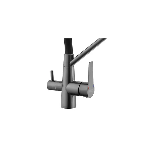 Смеситель для кухни с подключением к фильтру Kroner KRP Edelstahl Klassisch - PVD03817BLK Графит - фото 5