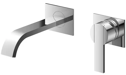 Смеситель для умывальника Kohlman Gixs chrome + BOX скрытого монтажа QW180G Хром - фото 1