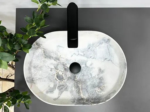 Умивальник VBI Verona 50 granit matt накладний VBI-011304, Мармур - фото 3