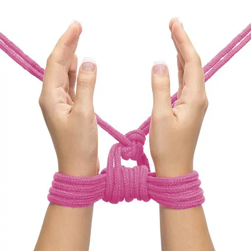 Мотузка для BDSM Lovetoy 10 м рожевий - фото 5