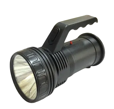 Фонарик LED PROFI из пластика с ручкой, 3 режима, аккумулятор в комплекте с вилкой (запасная батарейка на 3*ААА) (DJ-2317) R - фото 1