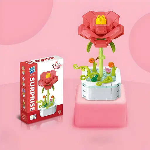 3D конструктор Flowers Ранункулюс на 118 деталей (25-105) - фото 4