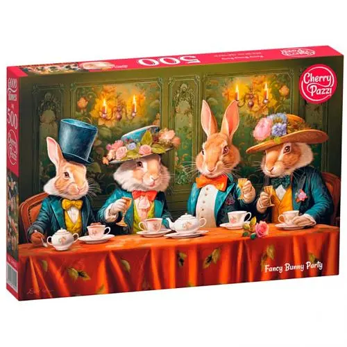 Пазл "Вечірка у кроликів", 500 елементів 20050 Cherry Pazzi, в коробці (5903728720050) - фото 1