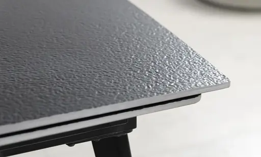 Стол Люкс черный мат 1400/2000х900х760 черные ноги - фото 8