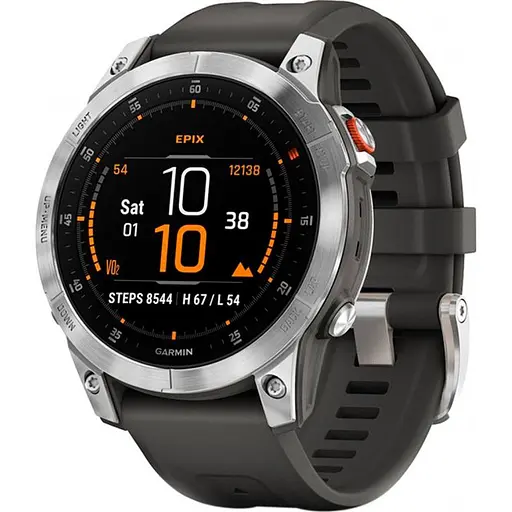 Смарт-часы Garmin Epix Gen 2 Standard Edition 47 мм Slate Steel with Graphite Band 010-02582-00/01 (70947)