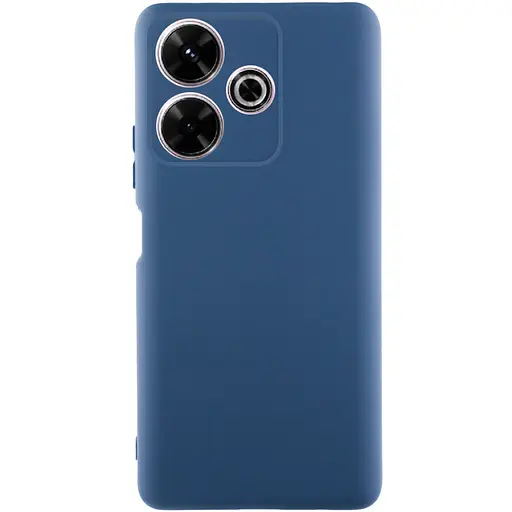 Чехол Getman TPU Liquid Silk Full Camera для Xiaomi Redmi 13 4G/Poco M6 4G Синий/Navy Blue