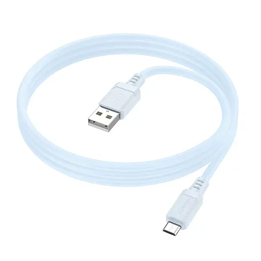 Дата кабель Borofone BX115 Lotto USB to MicroUSB 2.4A (1m) Blue - фото 3