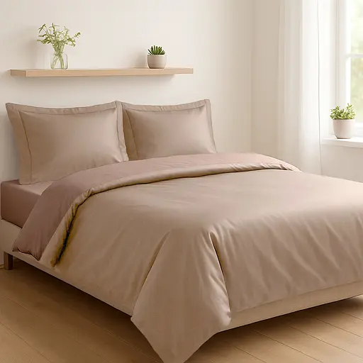 Комплект постільної білизни Полуторний Duet 150х200 см Mocha/Ivory SOHO pbe0050831