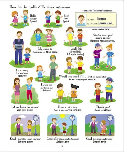 English for kids: Книжка англійських слів у малюнках - фото 3