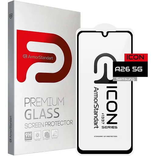 Защитное стекло ArmorStandart Icon Glass для Samsung A26 Black (ARM82210) [144056]