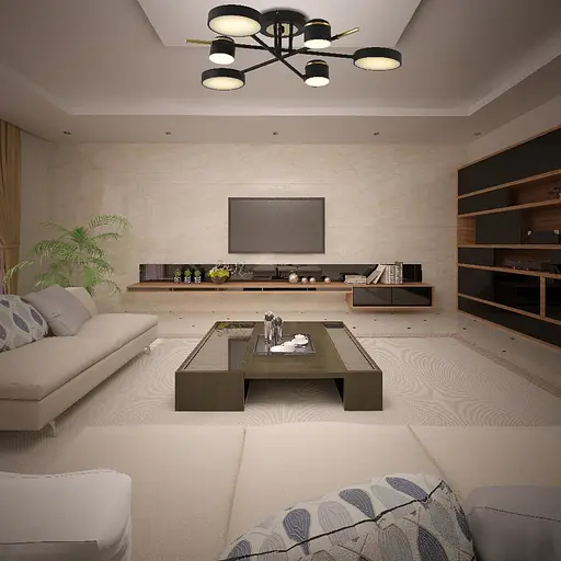 Светодиодная люстра Ardero AL6122ARD STORIA 56Вт черный золото - фото 2