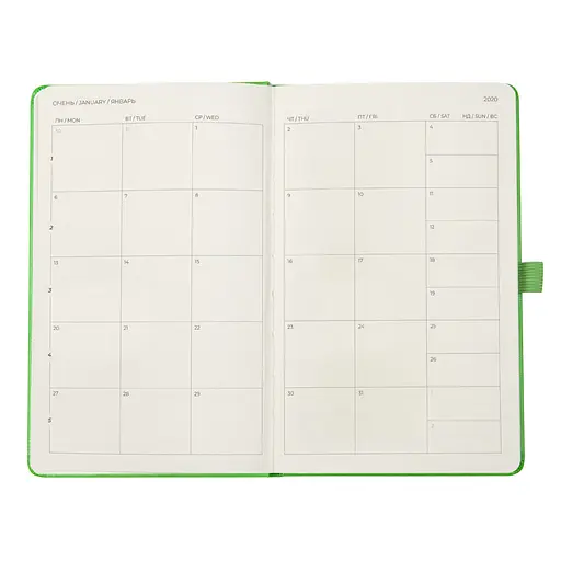 Еженедельник 2020 Axent Partner Strong 125х195 см салатовый (8505-20-09-A) - фото 4