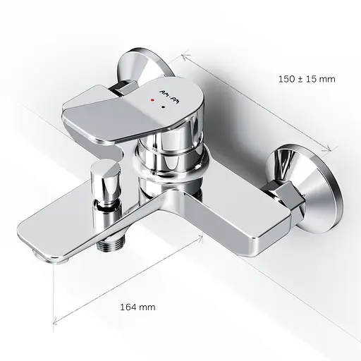 Смеситель для ванны Am.Pm X-Joy F85A10000 Хром - фото 10