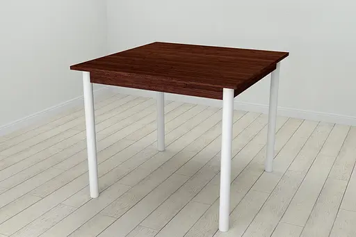 Стіл кухонний Ferrum-decor Агата 75x80x80 Білий ДСП Венге 16мм (FRD-105597)