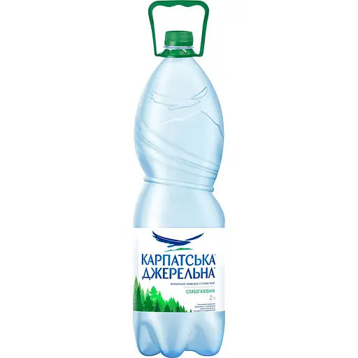 Вода минеральная Карпатська Джерельна слабогазированная 2 л - фото 1