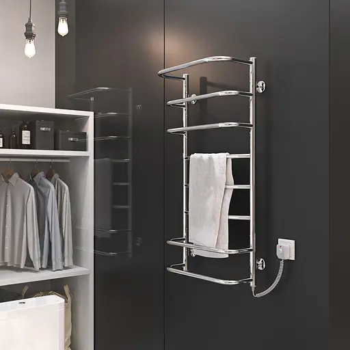 Електрична рушникосушарка Kosser Лайт 700x500/5 ER ДЛА01ЕR, Хром, Праве - фото 4