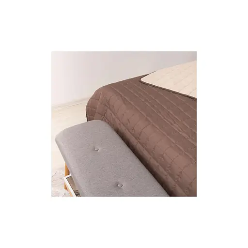 Покривало Viluta стьобане двустороннє Дует Шоколадно-ванільний 140х210 (дует Шоколадно-Ванільний 210*140) - фото 3