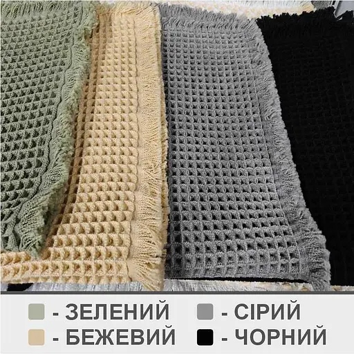 Набір килимків для ванної /туалету вафельний Lovely Svi 2шт: 50 x 80 см Сірий (1237253) - фото 5