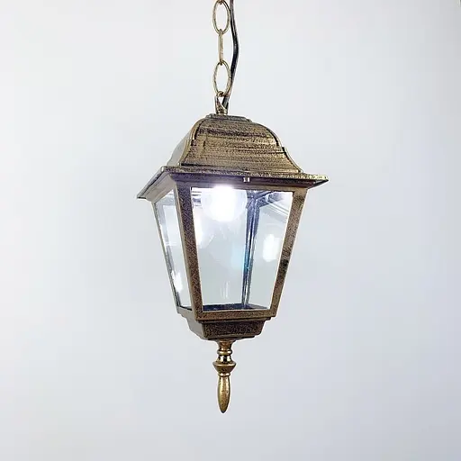 Вуличний підвісний світильник під лампочку 40×20 см | Line F | Арт. 9029 BG H/M - фото 2