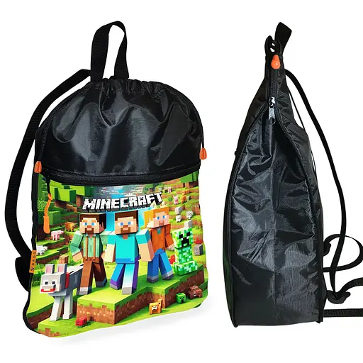 Шкільний рюкзак дитячий Minecraft + Сумка для взуття спортивної форми рюкзак-мішок для хлопчика (01736) - фото 2