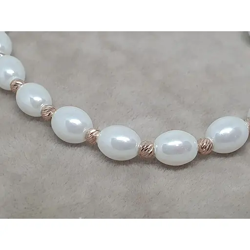 Браслет Favoritum из текстиля со вставками золота и жемчуга. 9237_1/М - фото 2