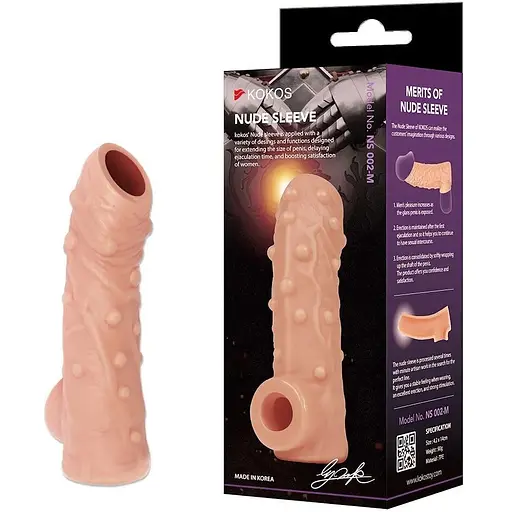 Насадка на член Kokos Nude Sleeve NS 002 L - фото 2