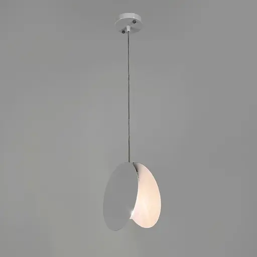 Підвісний білий світильник з мінімалістичним дизайном | Line F | Арт. D330 WT - фото 3