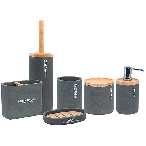 Стакан для зубних щіток DAKAR, сірий (07780) - фото 2