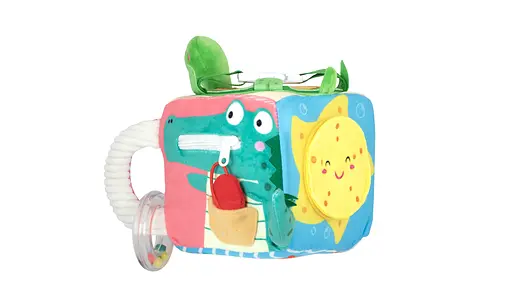 Игрушка-подвеска Baby Team Развивающий кубик (8570_океан) - фото 3