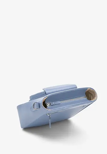 Жіноча шкіряна сумка Stella блакитна - фото 6