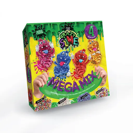 Набір для дослідів Crazy Slime 4в1 (українською/російською), Danko Toys - фото 3