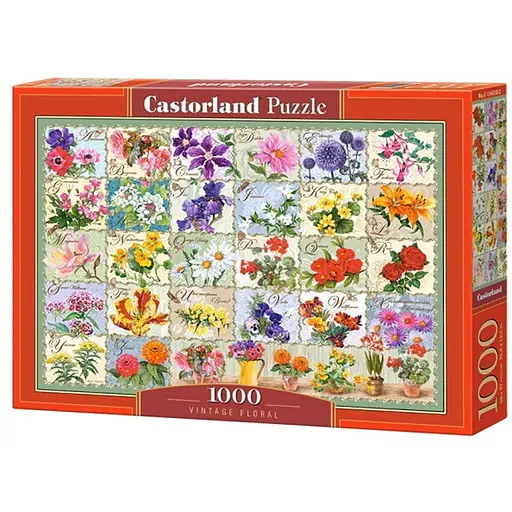 Пазл Castorland Винтажные цветы коллаж 1000 эл. (c-104338) - фото 1