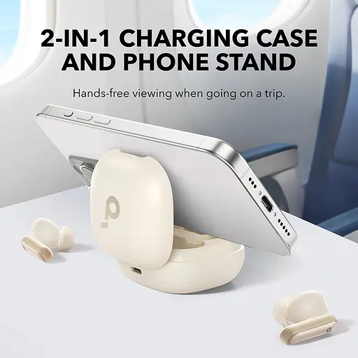 Навушники бездротові Anker SoundCore P40i Oat White (A3955G21) - фото 3