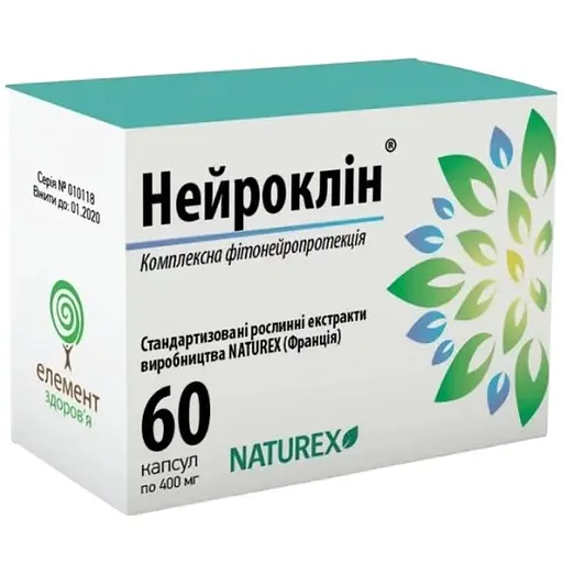 Дієтична добавка Нейроклін 400 мг 60 капсул - фото 1