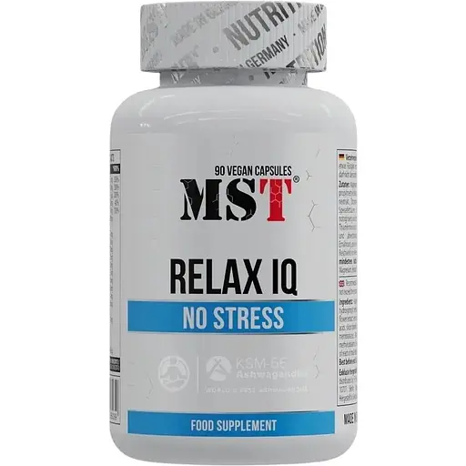 Натуральний комплекс MST Relax IQ No Stress, 90 капсул для зниження рівня стресу