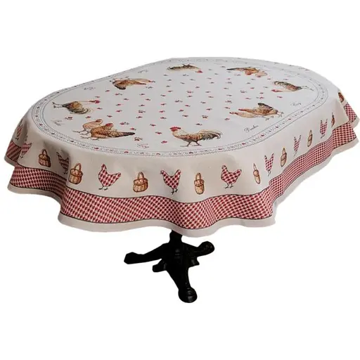 Скатерть Добробут Прованс овальная 136х180 см (44418) - фото 1