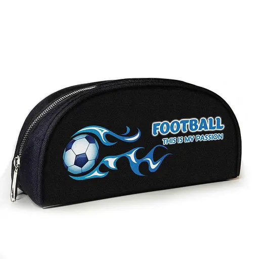 Пенал шкільний для футболіста з принтом Футбольний м'яч 23х10х8 см дитячий для хлопчика (3949)
