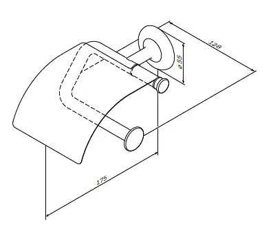 Тримач туалетного паперу закритий AM.PM Like A80341500 Хром - фото 3