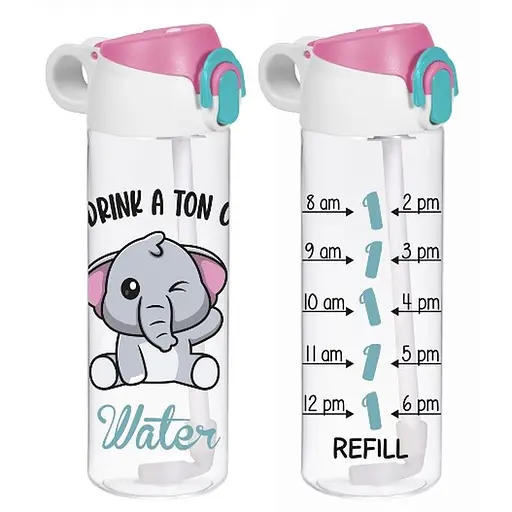 Пляшка для води Herevin Elephant з трубочкою для спорту 0.75 л (161684-053)