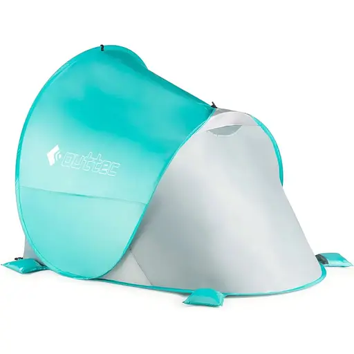 Саморазворачивающаяся палатка-тент Outtec с молнией бирюзовый - фото 6