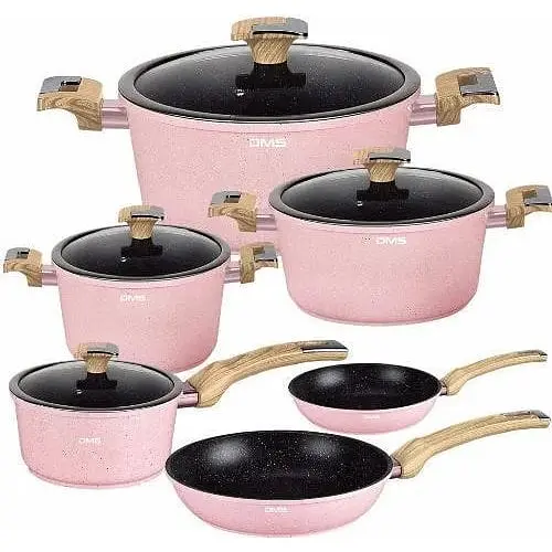 Набір посуду з мармуровим покриттям DMS TSM4010RS - фото 1